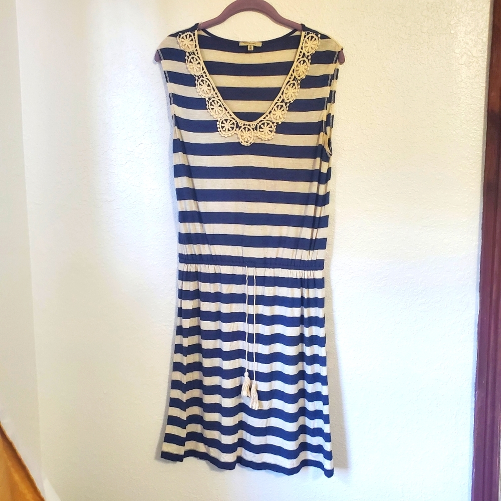 Max Studio, Tee Shirt Dress, Elastic Drawn